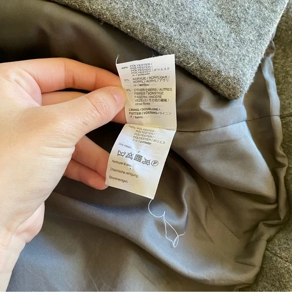 J. CREW MERCANTILE City Coat in Grey Size 2 - Picture 11 of 12